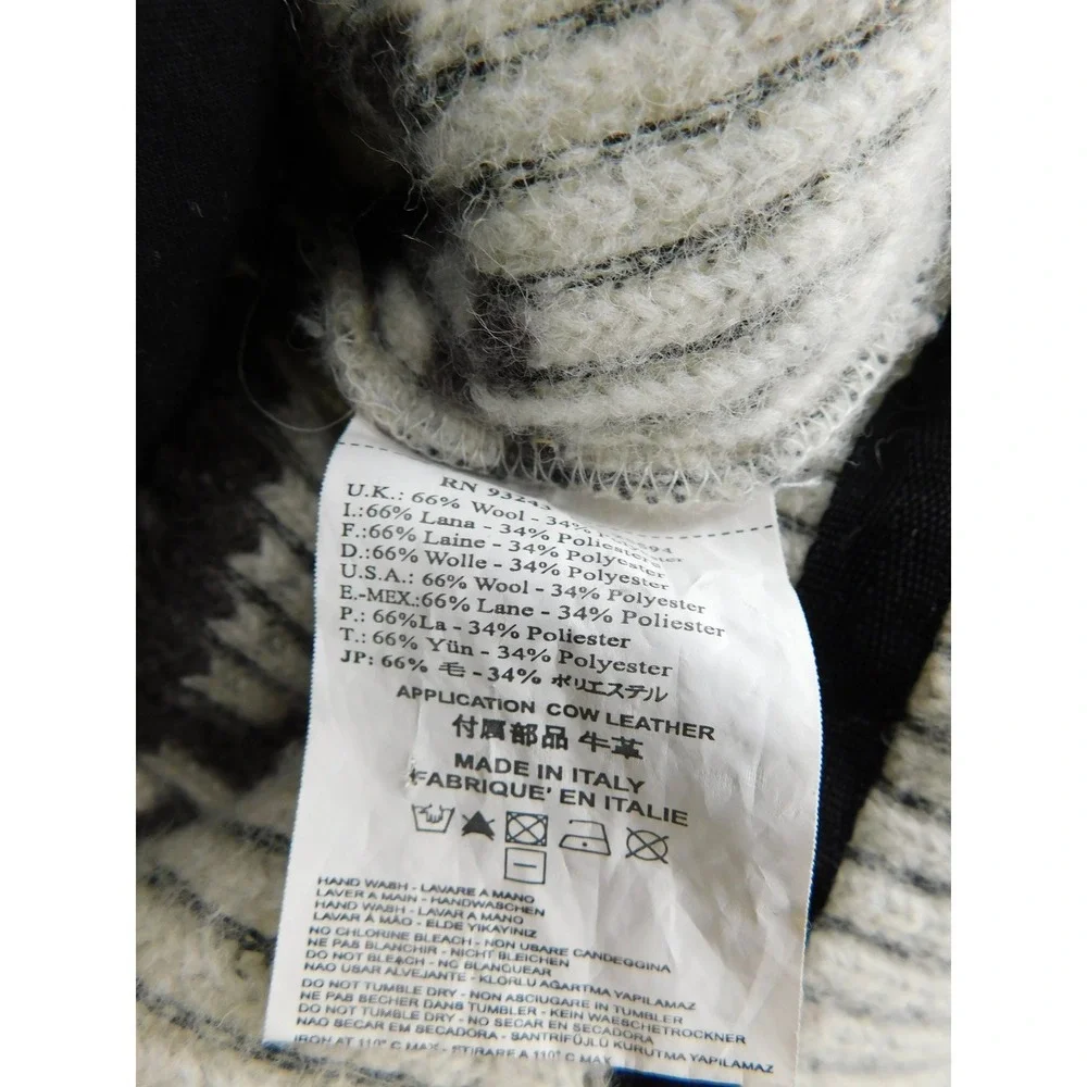 Diesel Women's Wool Blend Aztec Knit Sleeveless Cardigan Vest‎
